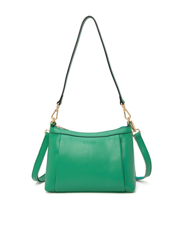 MARCIA LEATHER XBODY BAG- NEW IN- E1-0830-GRN
