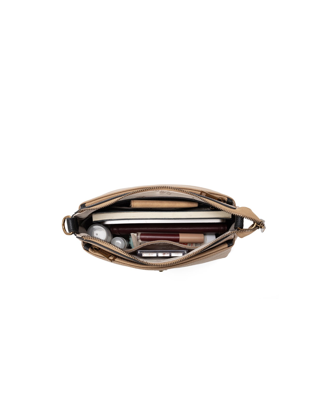 LAUREN BAG - CAMEL W/ BLACK