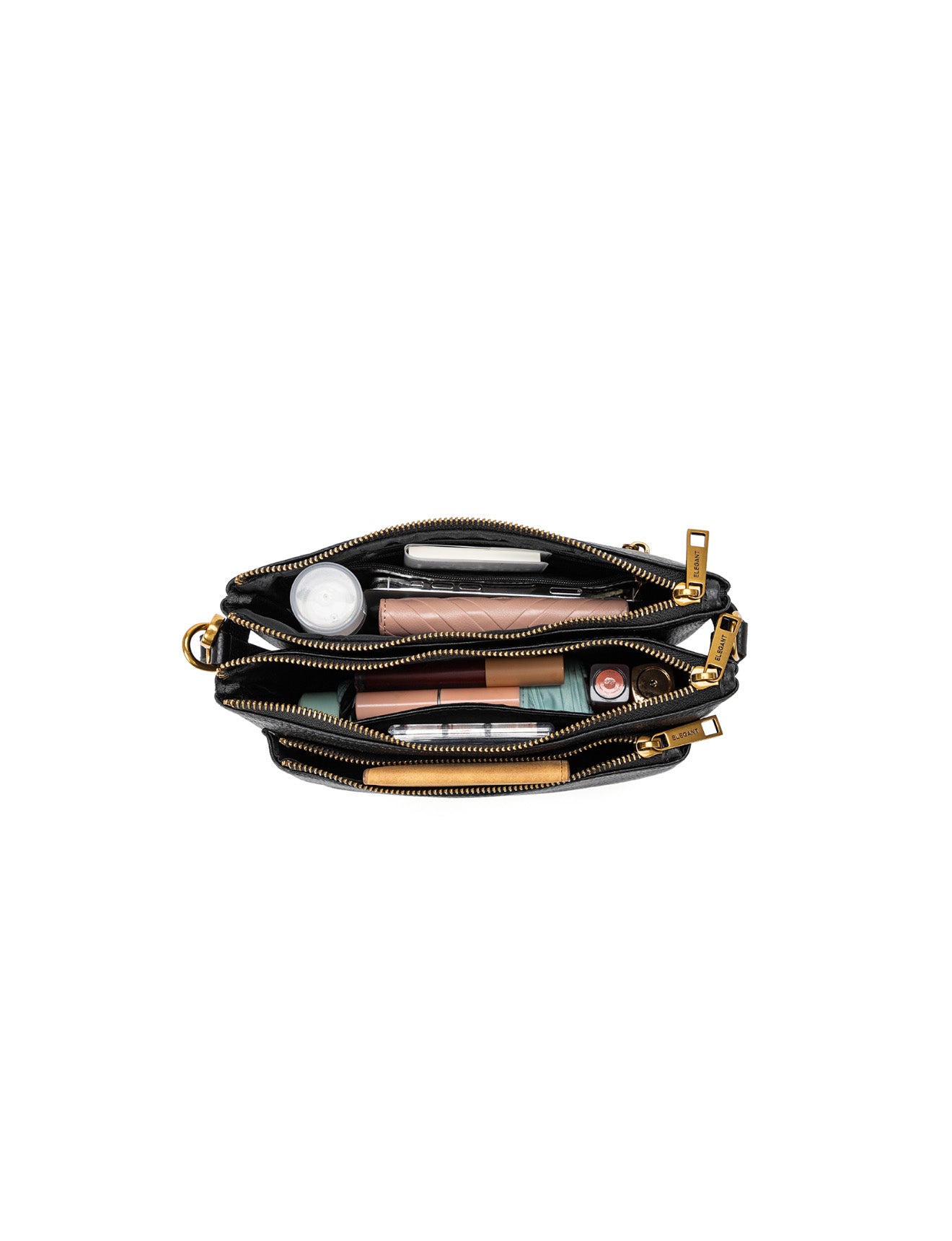 ABIGAIL SATCHEL CLUTCH - BLACK