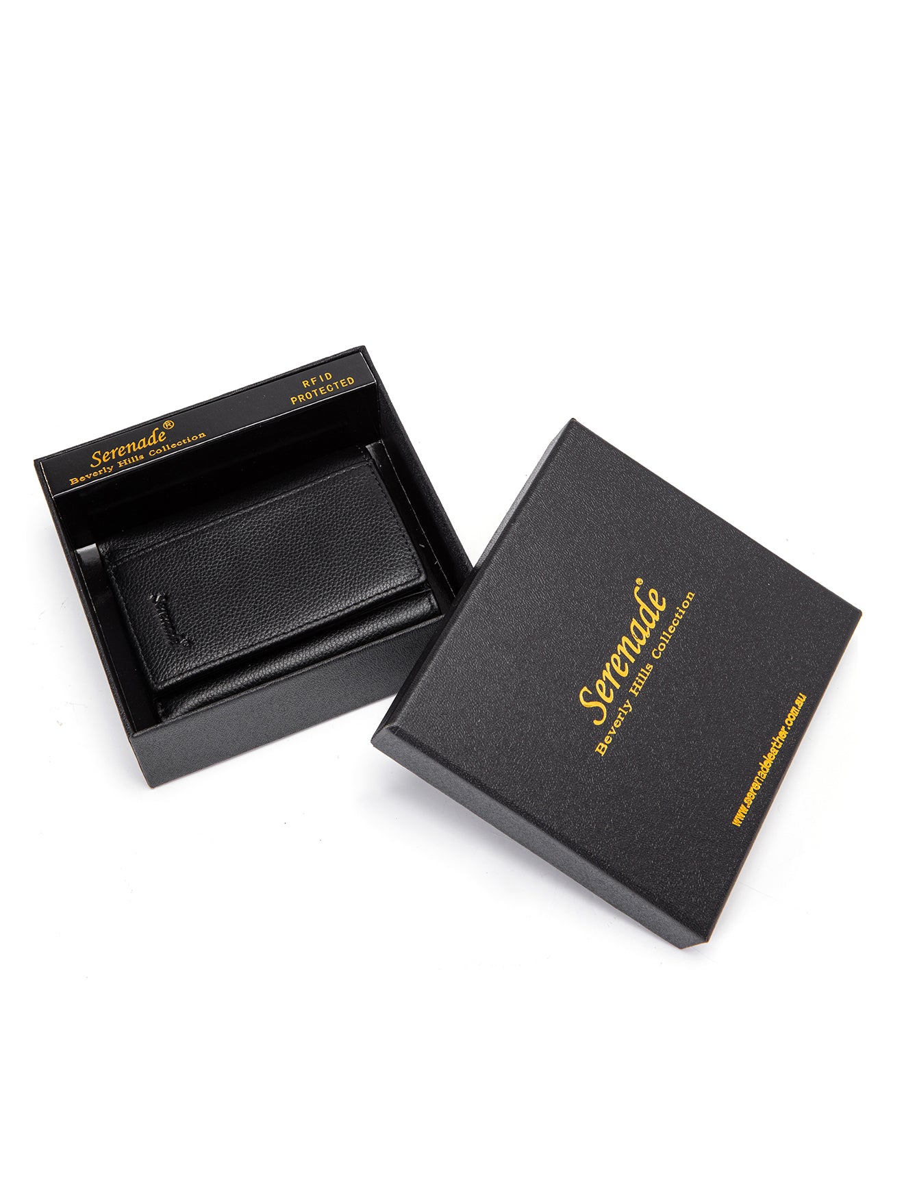 CAESAR MEN'S LEATHER TRIFOLD WALLET WITH RFID- MW1-103B