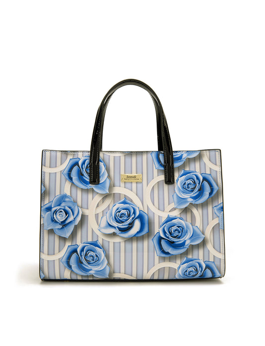 ANNABELLE PATENT LEATHER GRIP HANDLE BAG- SF22-0821