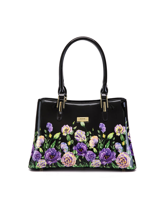 DIZZY LIZZY GRIP HANDLE LEATHER BAG- SF51-0378- NEW IN