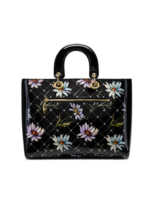 DAISY PATENT LEATHER BAG - DAISY PRINT