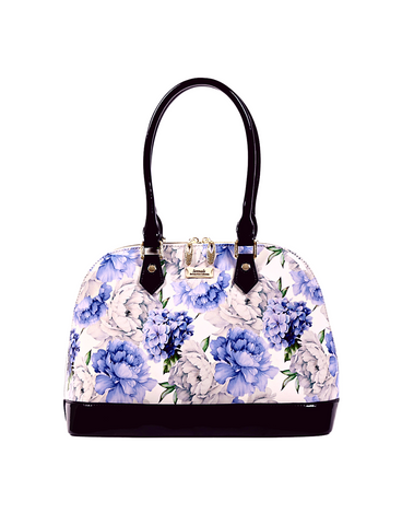 PEONY PATENT LEATHER DOME BAG- SN52-6801