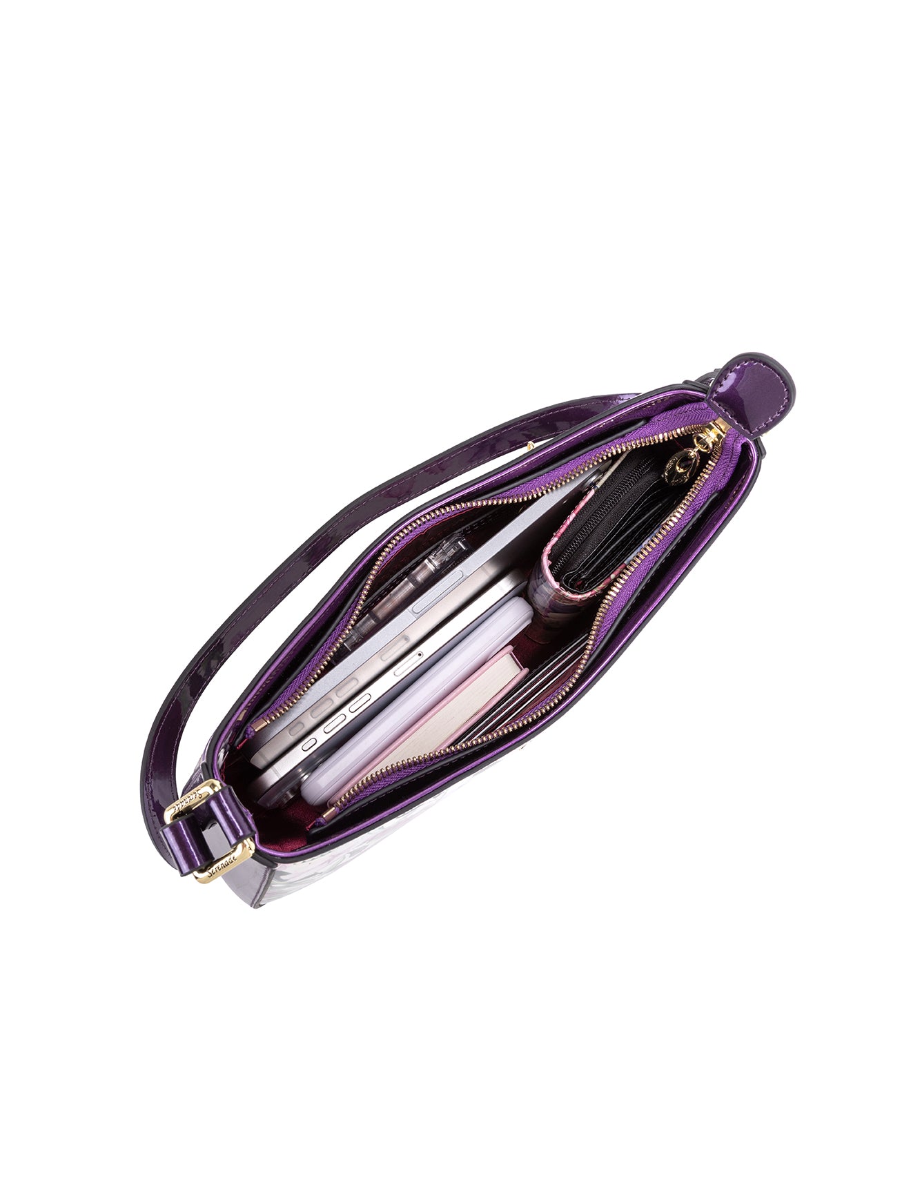 JACINDA PATENT LEATHER BAG WITH RFID- SN86-0822