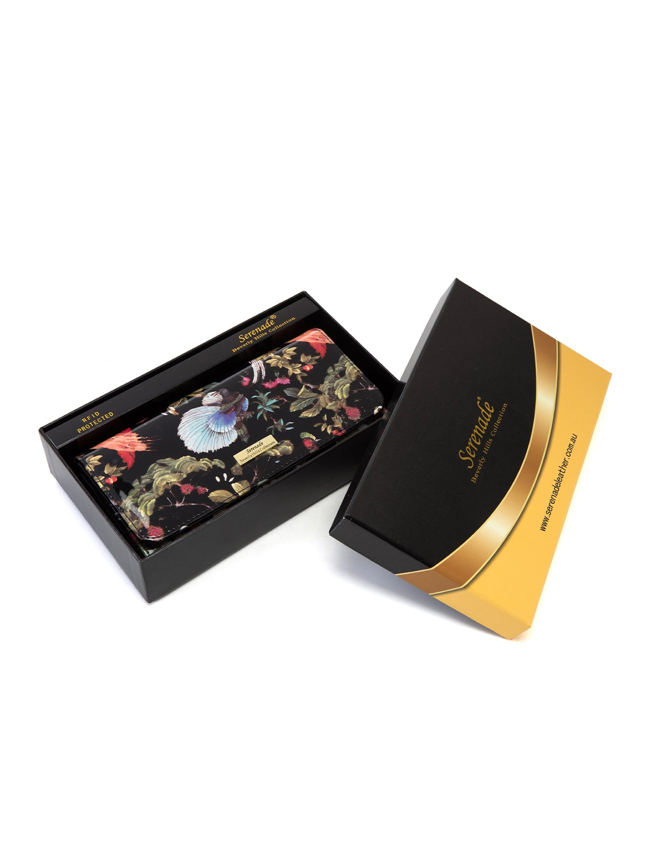 SONGBIRD LARGE PATENT LEATHER WALLET WITH RFID- WSF2601- SALE