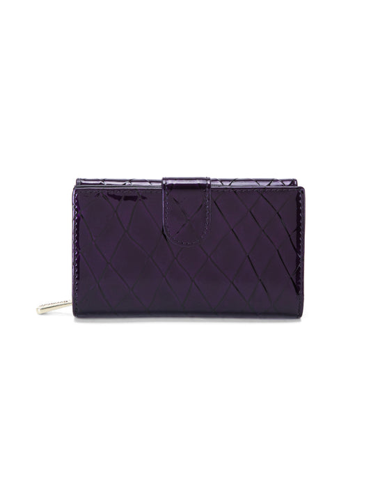 YOLANDA MEDIUM PATENT LEATHER WALLET WITH RFID-WSF2702