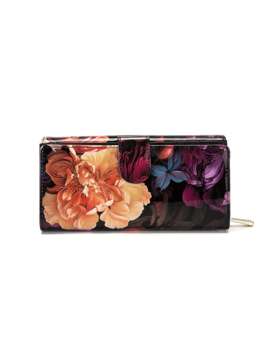 HARRIET LARGE PATENT LEATHER WALLET WITH RFID- WSF2801