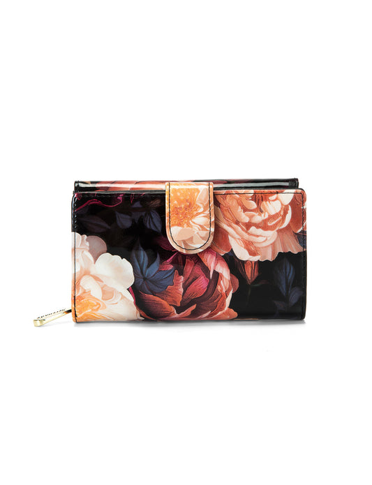 HARRIET MEDIUM PATENT LEATHER WALLET WITH RFID- WSF2802