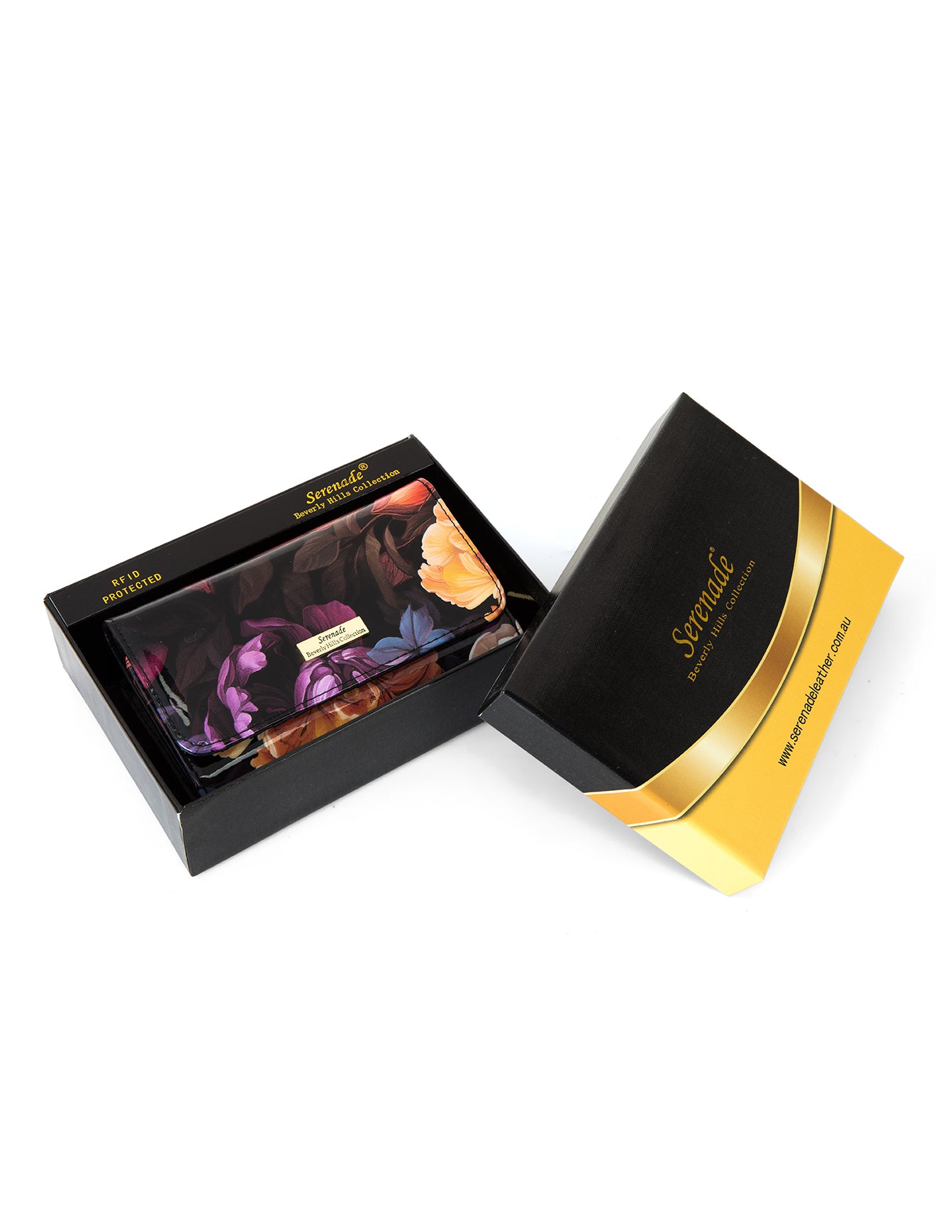 HARRIET MEDIUM PATENT LEATHER WALLET WITH RFID- WSF2802