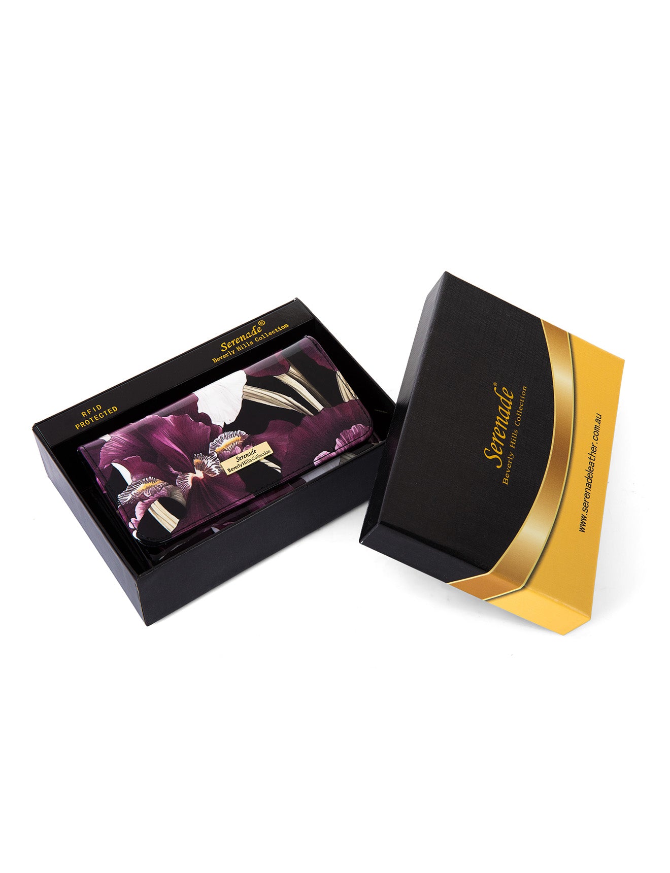CHARLOTTE MEDIUM PATENT LEATHER WALLET WITH RFID- WSF3002