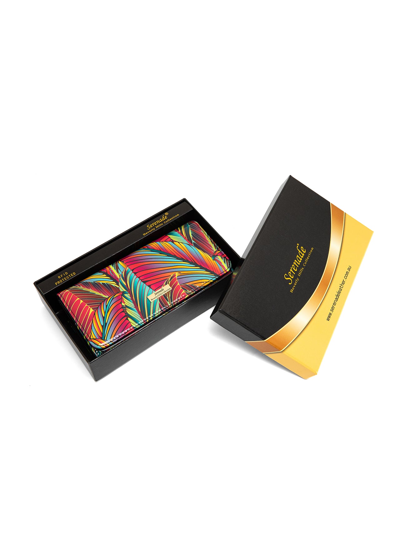 AMAZON LARGE PATENT LEATHER WALLET WITH RFID- WSF3901