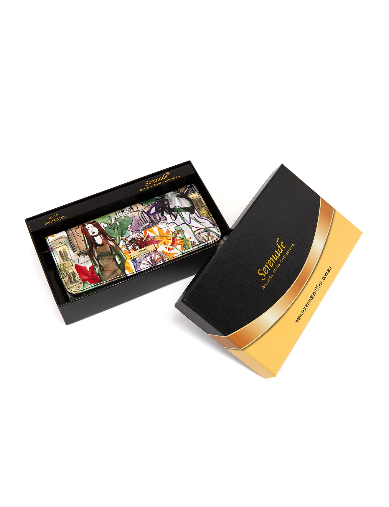 PARISIAN LARGE PATENT LEATHER WALLET WITH RFID- WSF4201