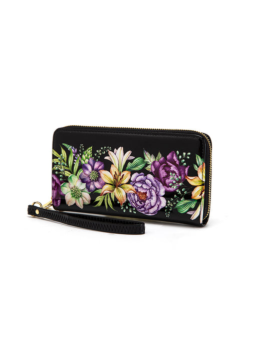 AMBRETTA ZIP AROUND LEATHER RFID WALLET- WSF4316