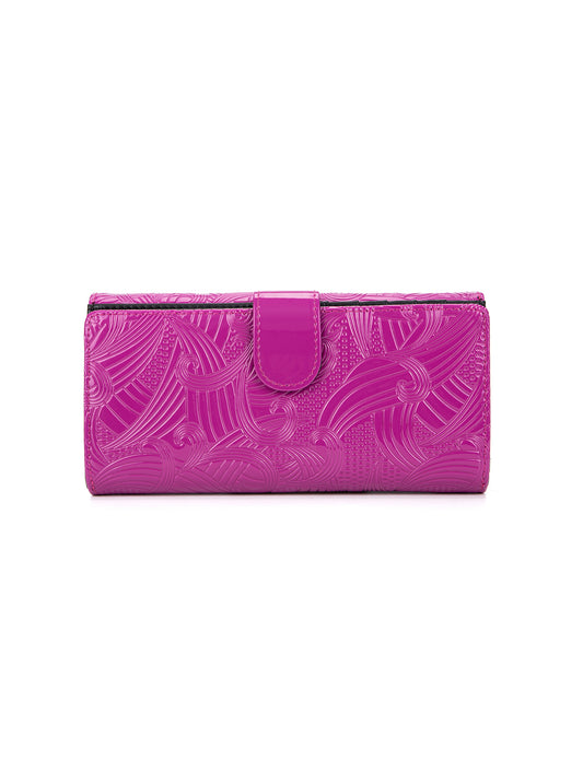 AMIRA LARGE PATENT LEATHER WALLET WITH RFID-WSF4501-MAG