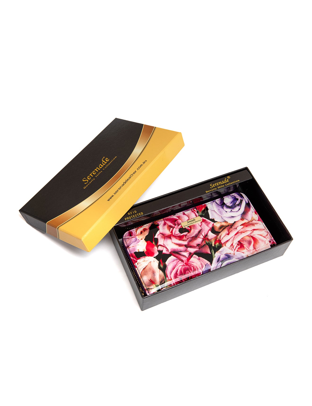 ROSEMARIE ZIP AROUND LEATHER RFID WALLET- WSF4716