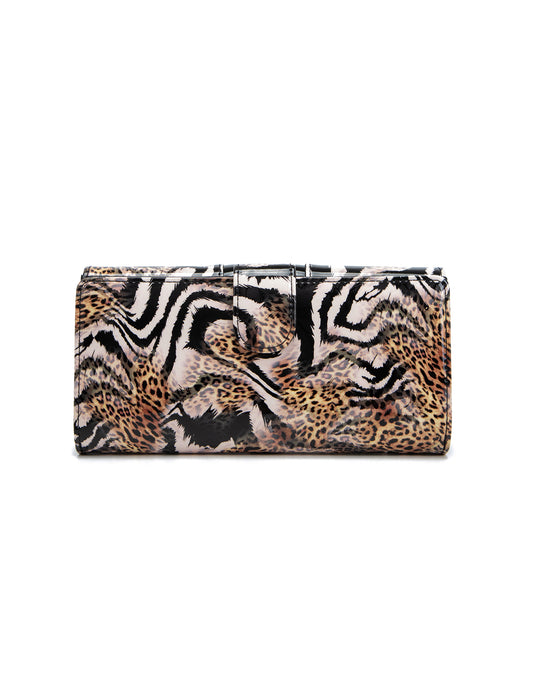 NALA LARGE PATENT LEATHER WALLET WITH RFID- WSF501