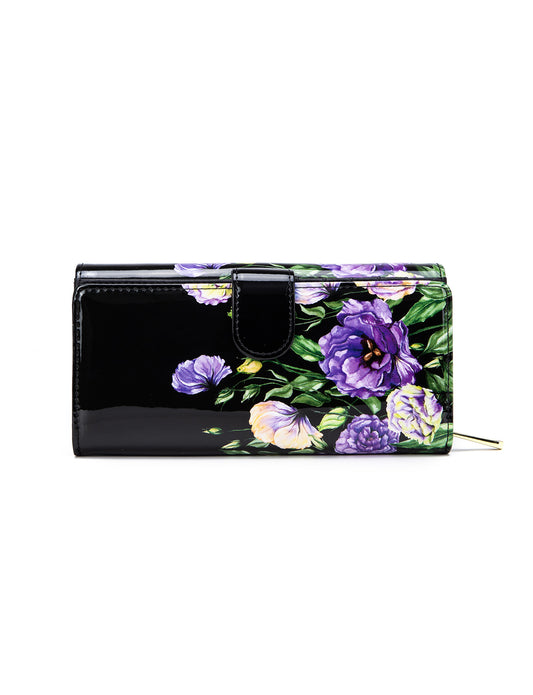 DIZZY LIZZY LARGE PATENT LEATHER WALLET WITH RFID- WSF5101- NEW IN