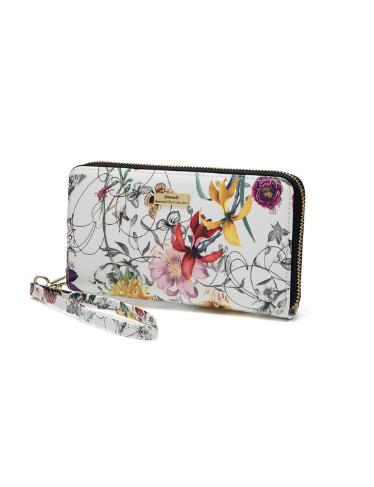 BOTANICS ZIP AROUND PATENT LEATHER WALLET WITH RFID- WSH4716