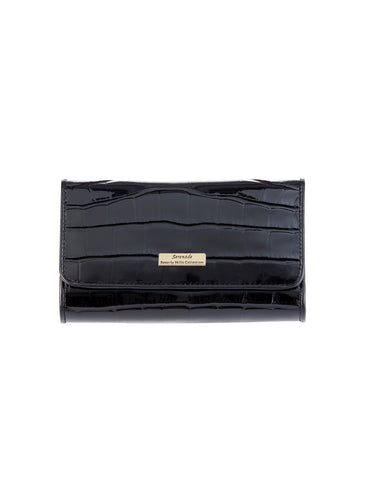 Pandora Medium Leather Wallet with RFID-WSL1302-BLK- SALE