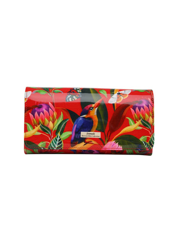 WILDFLOWER LGE RFID PATENT LEATHER WALLET- WSN2401