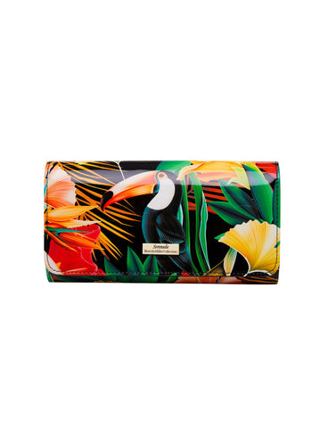 TOUCAN LGE RFID PATENT LEATHER WALLET- WSN3401