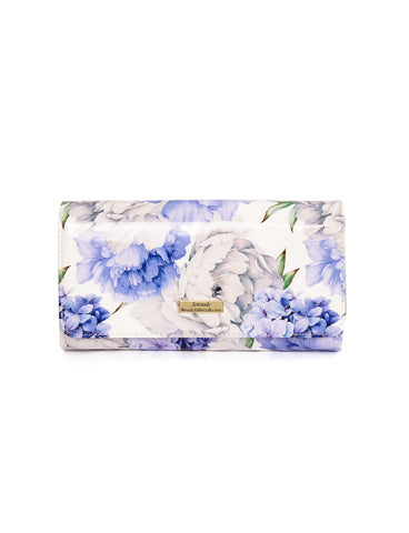 PEONY LARGE LEATHER RFID WALLET- WSN5201