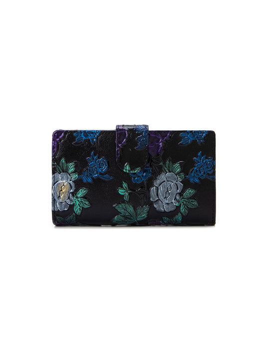VINCENT MED RFID HAND PAINTED LEATHER WALLET- WSN9802
