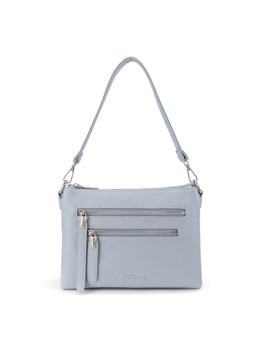 NATASHA MULTICOMPARTMENT VEGAN XBODY BAG - SKY BLUE