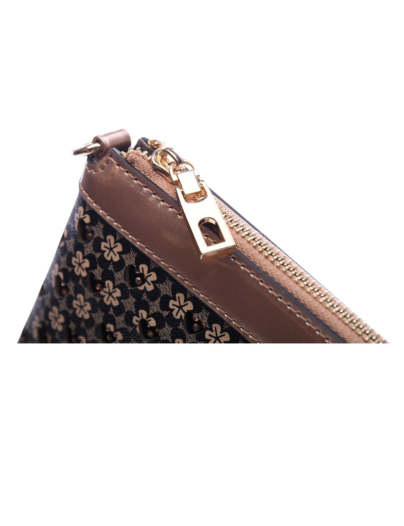 Darcy Cosmetic Vegan Leather Bag in Beige