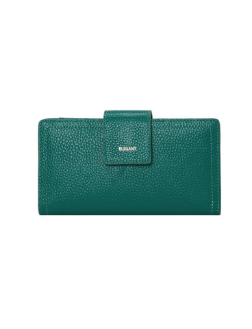 FAITH LEATHER TAB STYLE RFID WALLET- EMERALD- LOWER PRICE!