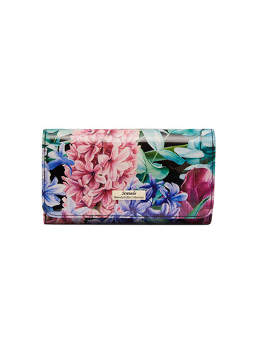 HYACINTH MEDIUM PATENT LEATHER WALLET WITH RFID- WSN3502