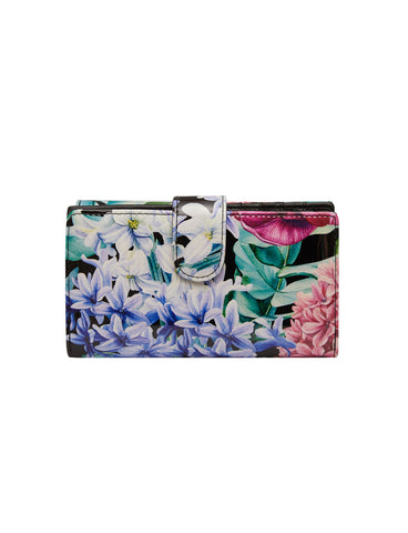 HYACINTH MEDIUM PATENT LEATHER WALLET WITH RFID- WSN3502