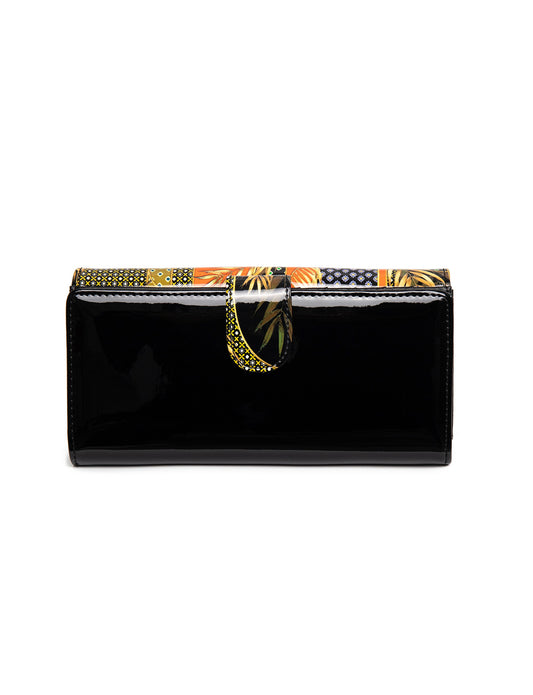 MATILDA LARGE PATENT LEATHER WALLET WITH RFID-WSN6201