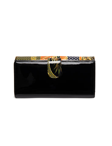 MATILDA LARGE  PATENT LEATHER WALLET WITH RFID
