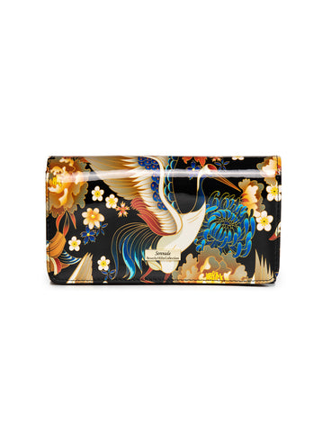 MEILING LARGE  PATENT LEATHER WALLET WITH RFID-WSN6401