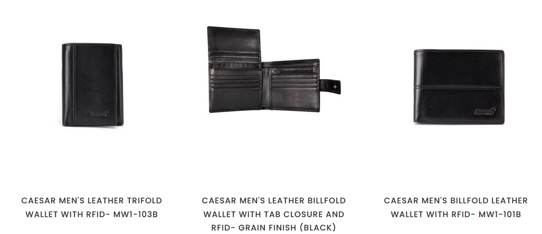 mens leather wallet