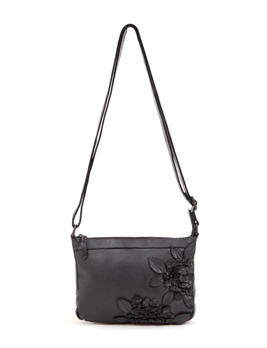 ELIZA CROSS BODY BAG W/ ADJUSTABLE STRAP - BLACK