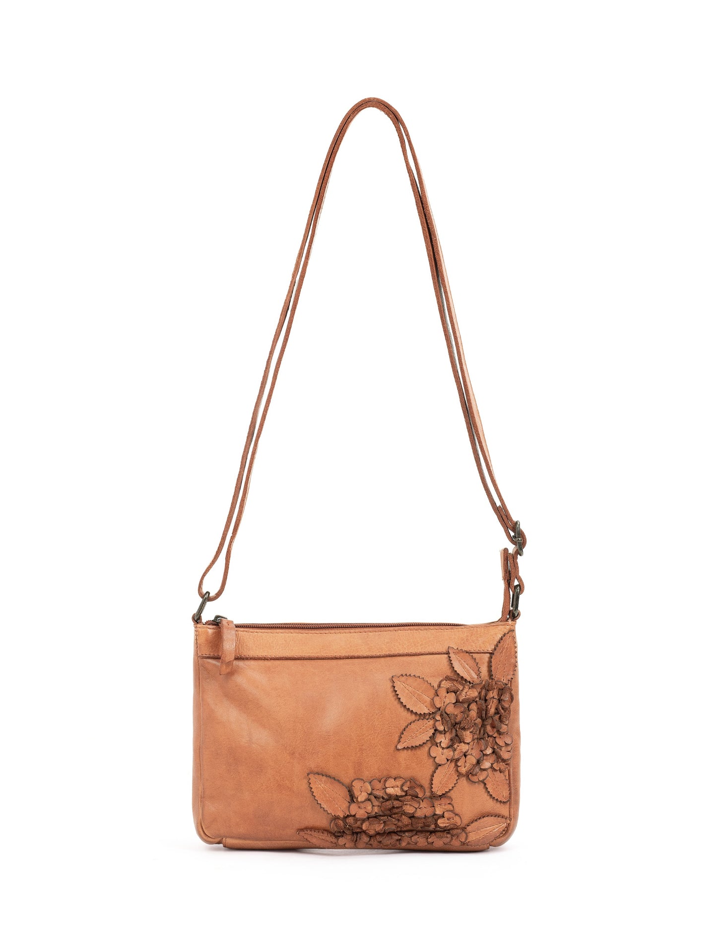 ELIZA CROSS BODY BAG W/ ADJUSTABLE STRAP - TAN