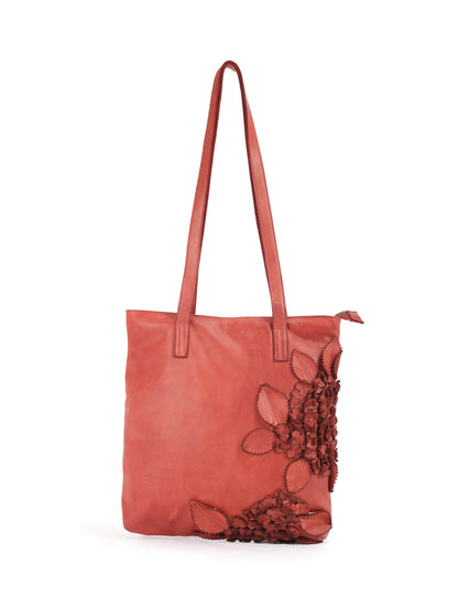 FLINDERS FLORAL TOTE - TAN