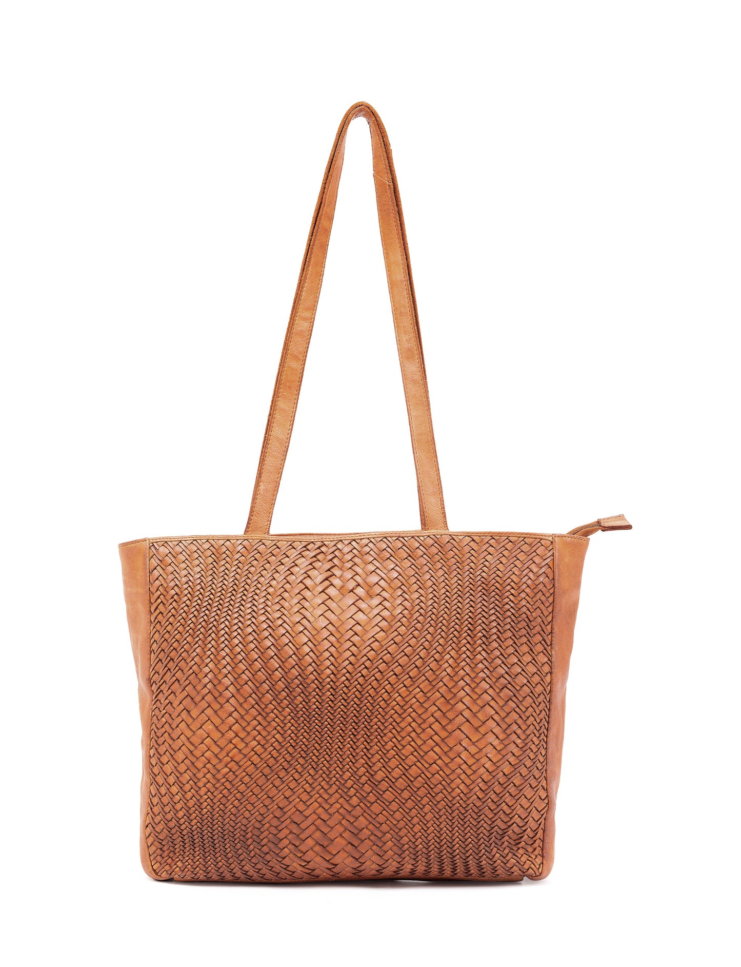 TOOWOOMBA WOVEN TOTE - TAN