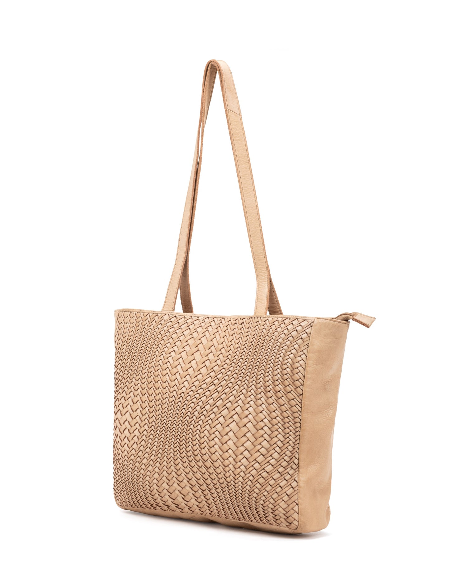 TOOWOOMBA WOVEN TOTE - TAUPE