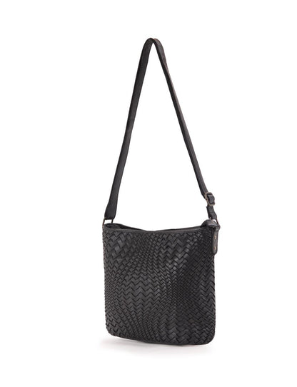 COOGEE CROSS BODY BAG W/ ADJUSTABLE STRAP - BLACK