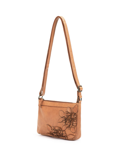 ELIZA CROSS BODY BAG W/ ADJUSTABLE STRAP - TAN