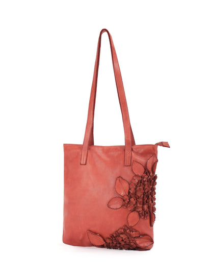 FLINDERS FLORAL TOTE - TAN