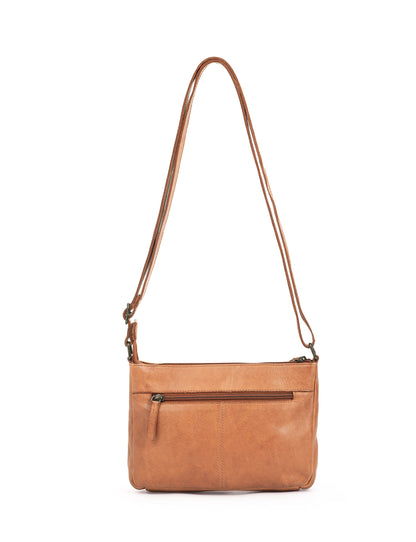ELIZA CROSS BODY BAG W/ ADJUSTABLE STRAP - TAN