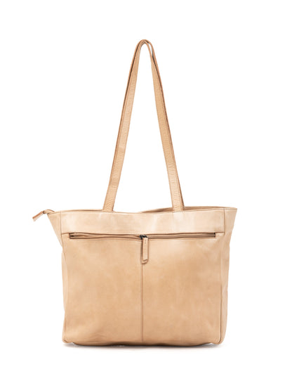 TOOWOOMBA WOVEN TOTE - TAUPE