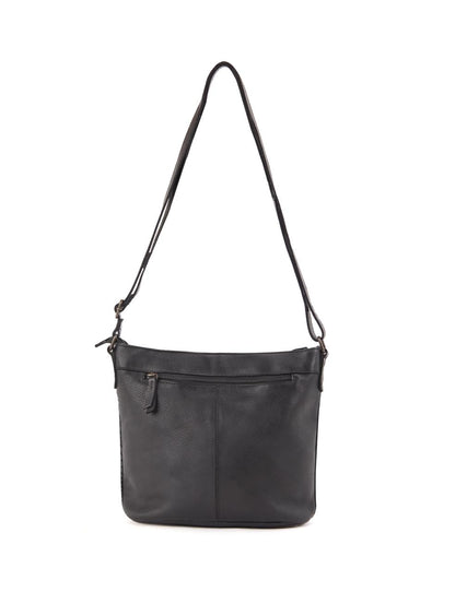 COOGEE CROSS BODY BAG W/ ADJUSTABLE STRAP - BLACK