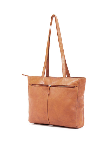 TOOWOOMBA WOVEN TOTE - TAN