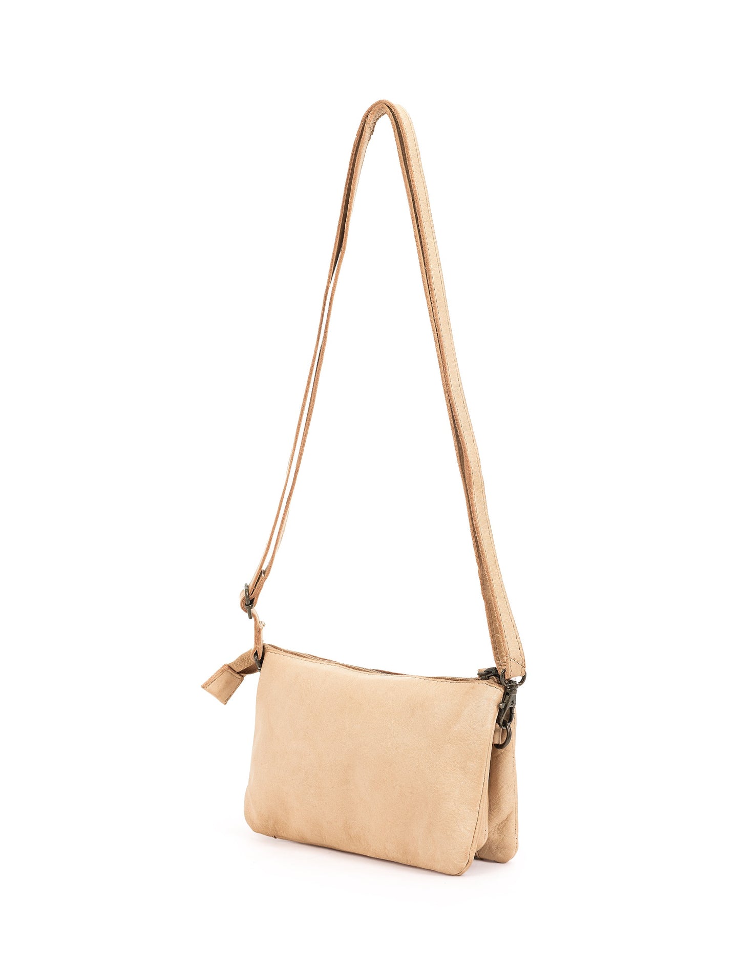 FITZROY STUDDED CROSS BODY BAG W/ ADJUSTABLE STRAP - TAUPE